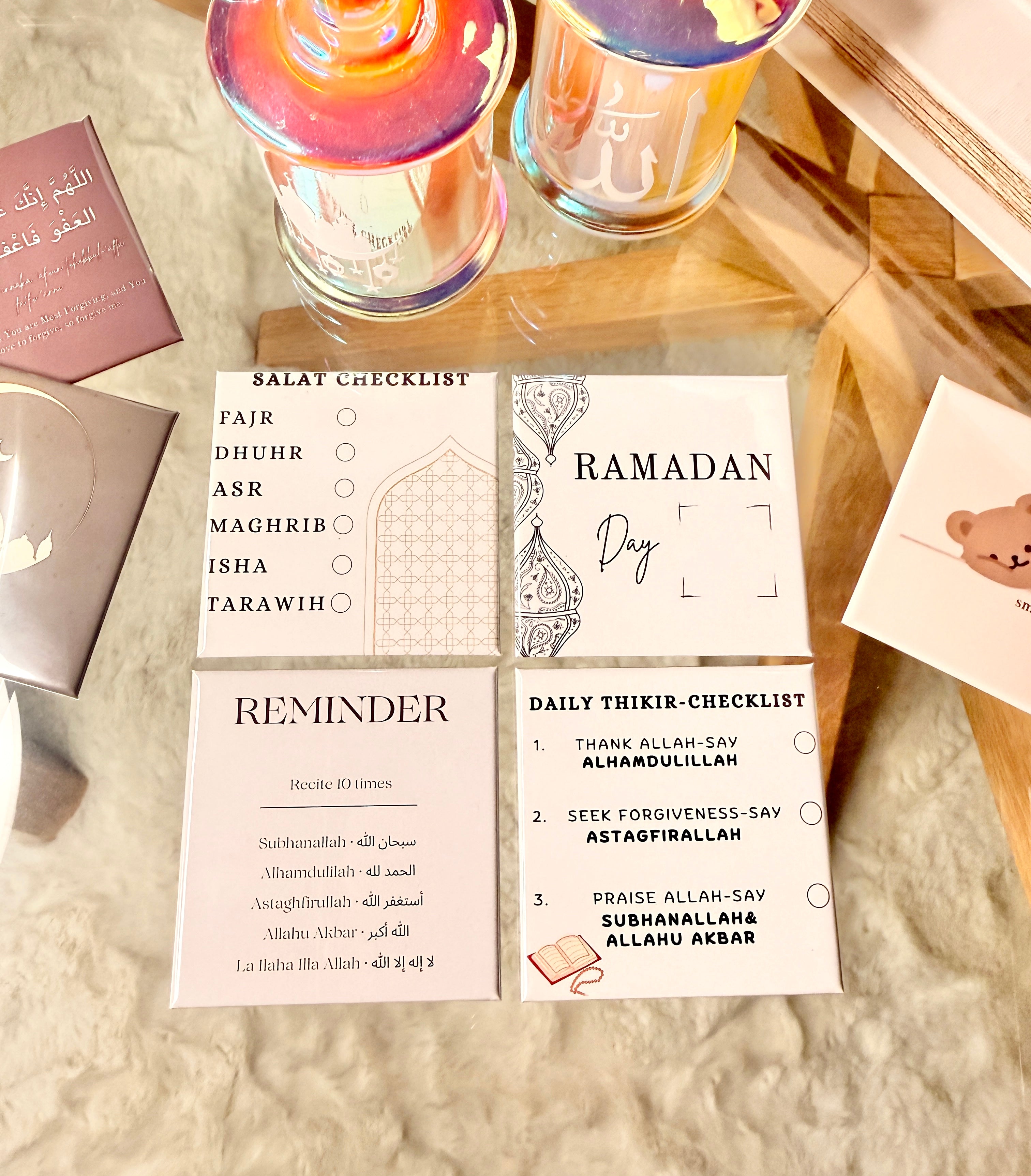 Square Ramadan Magnet Sets