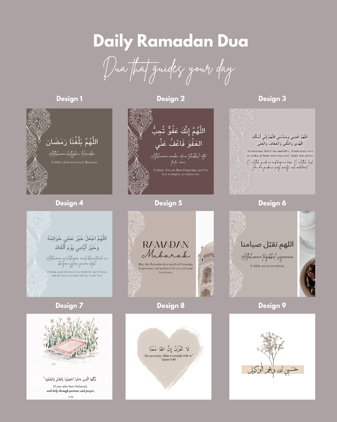 Square Ramadan Magnet Sets