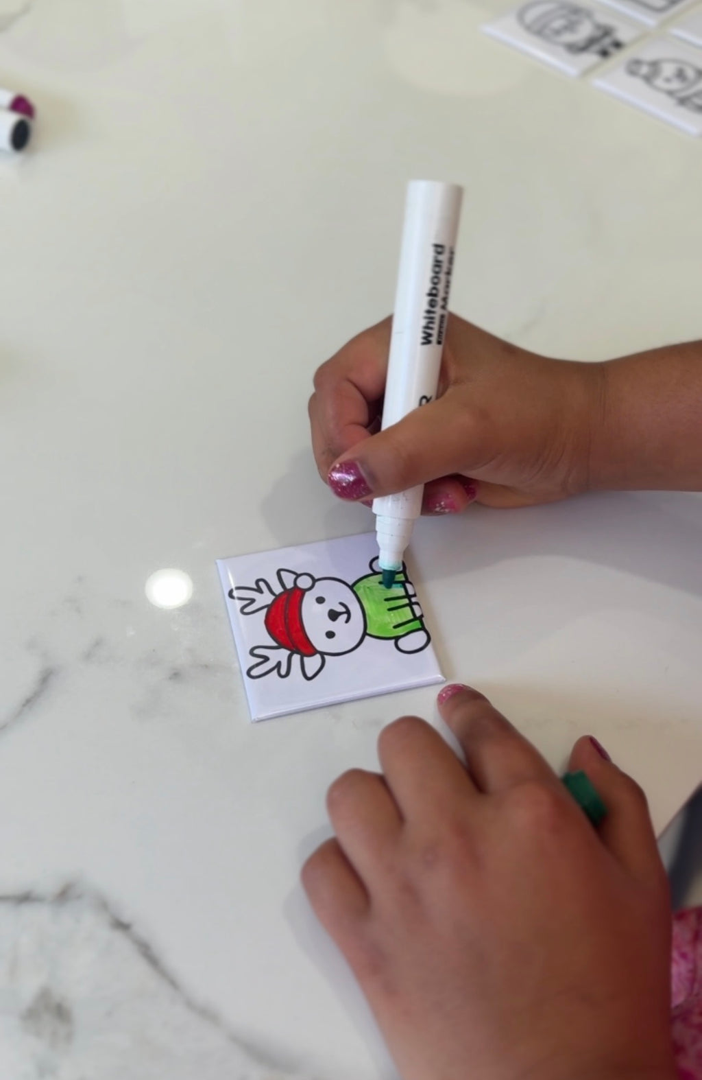Dry Erase Colouring Magnets