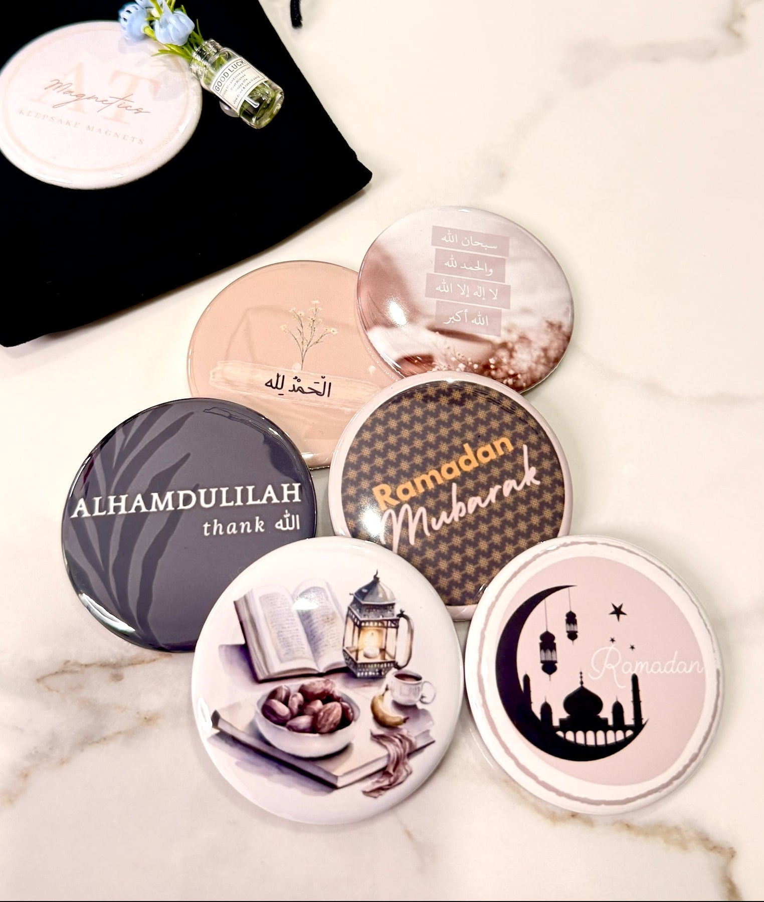 Round Ramadan Magnet Sets